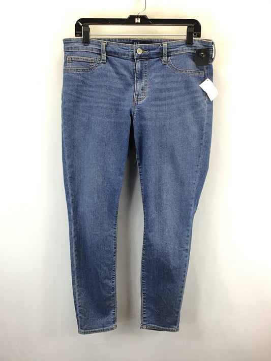 Jeans Skinny By Gap In Blue Denim, Size: 10