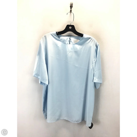 Top Short Sleeve Basic By Clothes Mentor In Blue, Size: 18