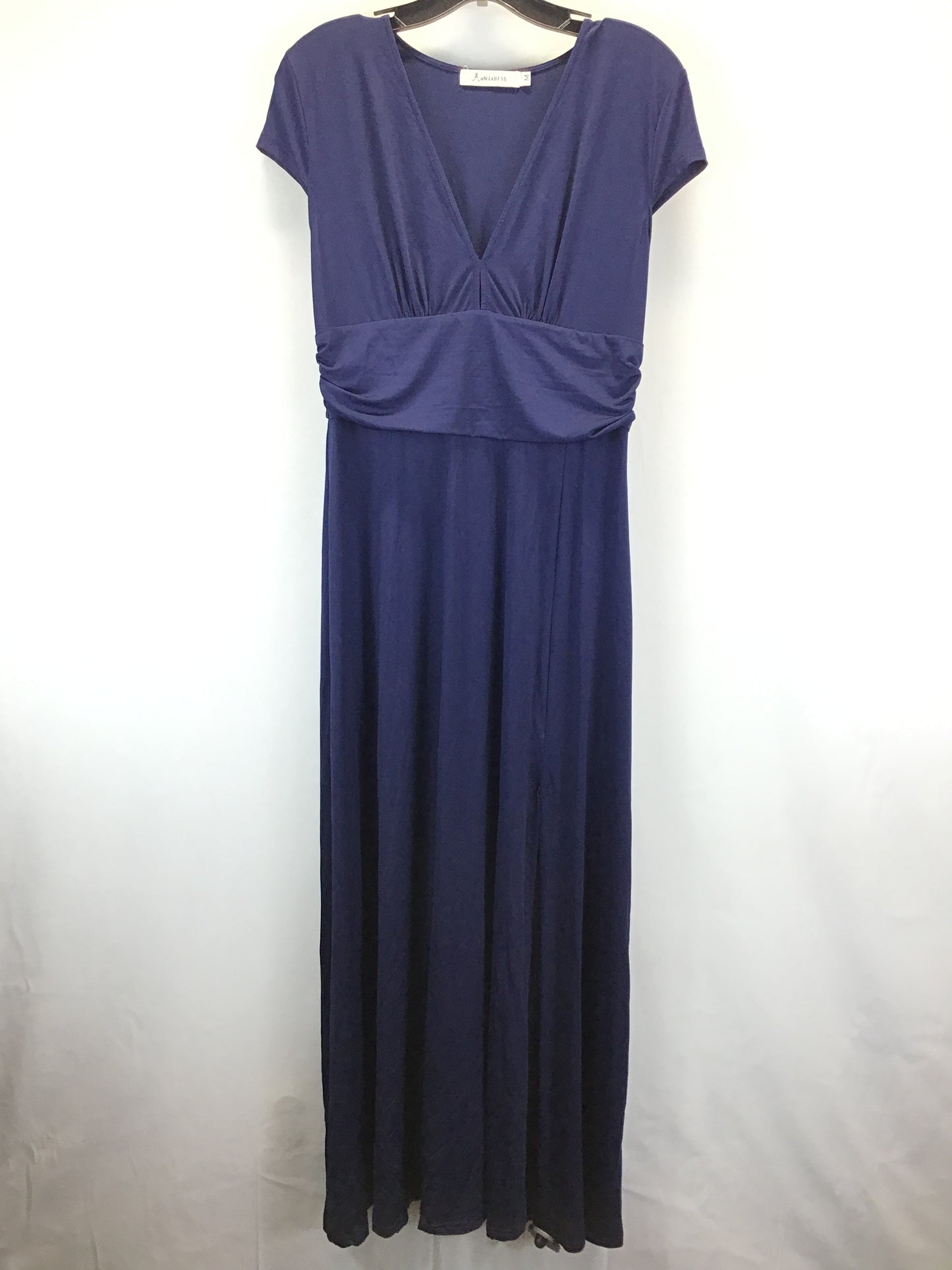 Blue Dress Casual Maxi Clothes Mentor, Size M