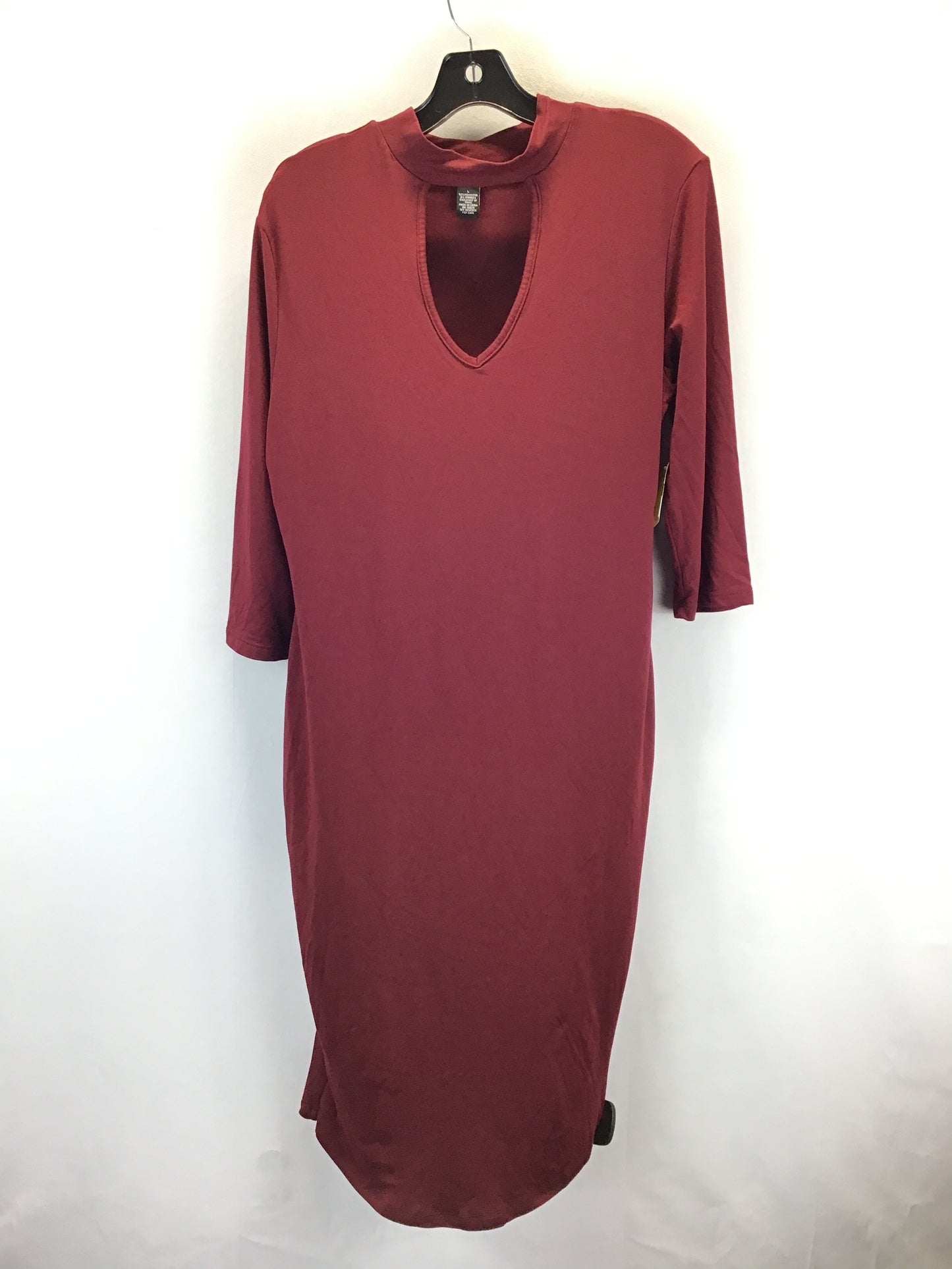 Dress Casual Midi By Rue 21 In Red, Size: L