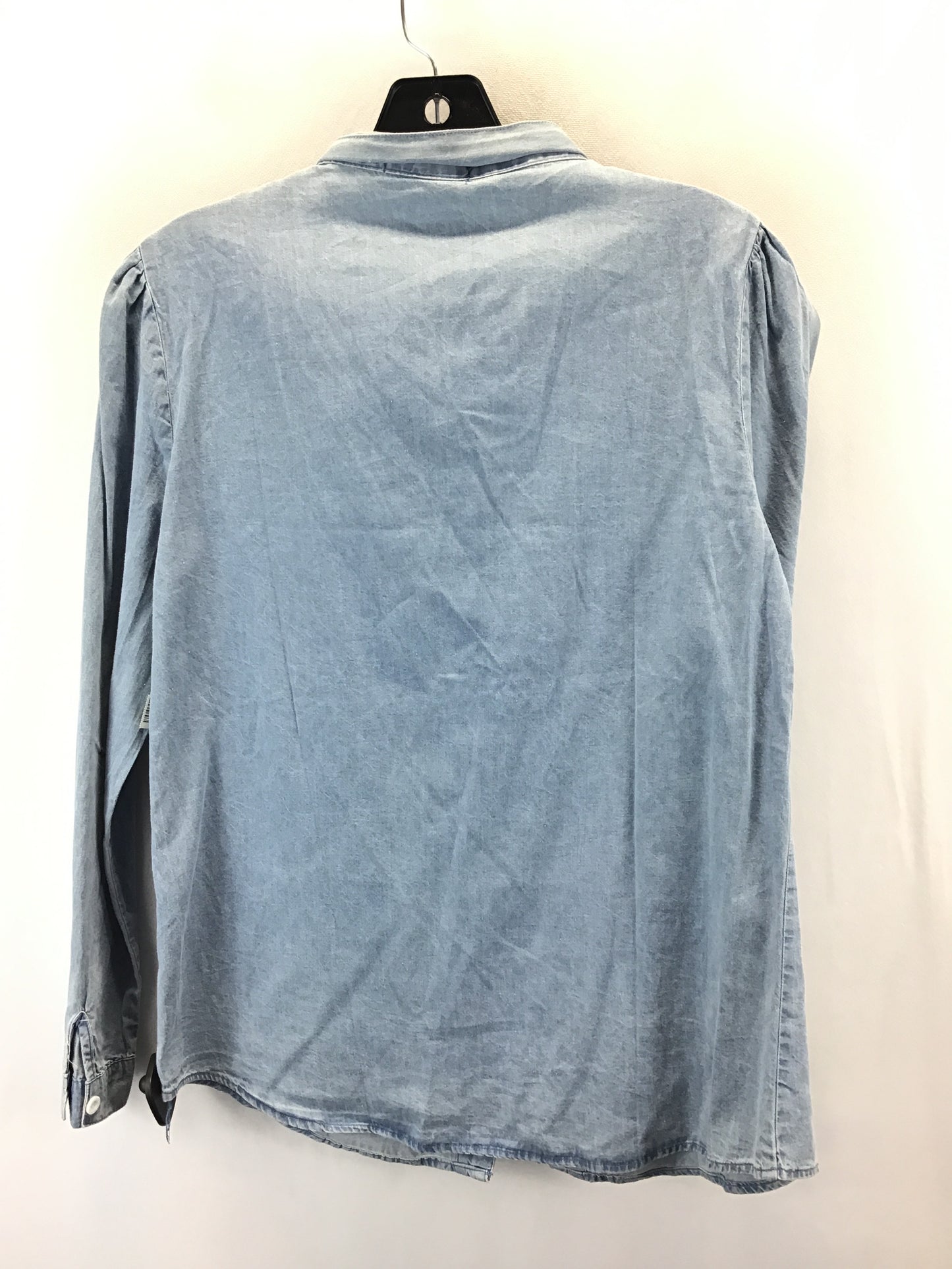 Top Long Sleeve By Clothes Mentor In Blue Denim, Size: M