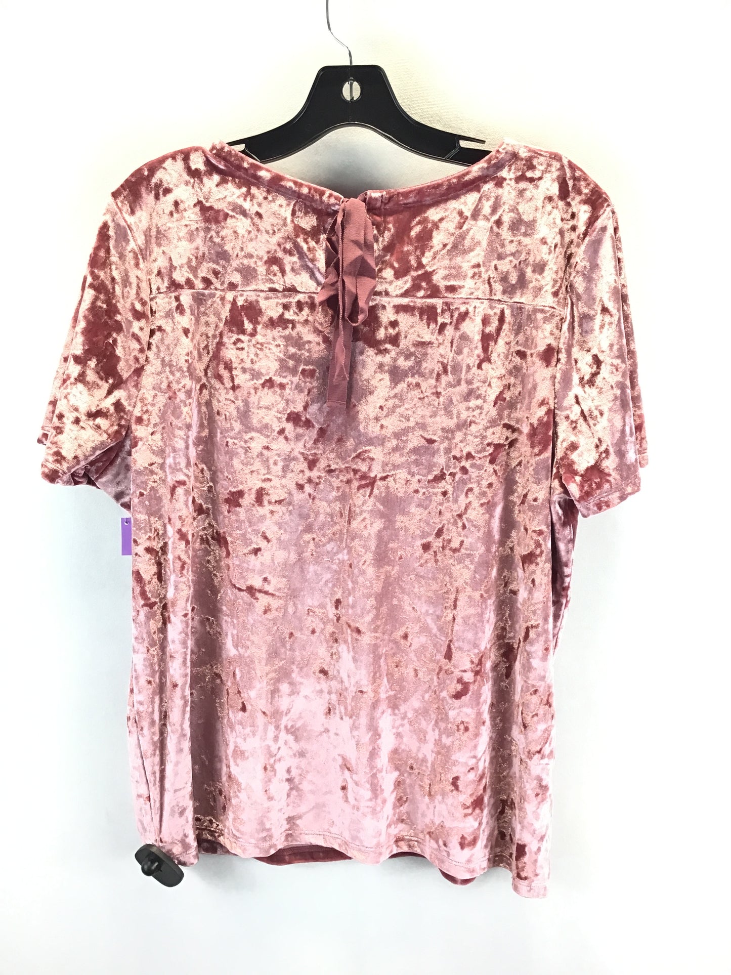 Top Short Sleeve By 14th And Union In Pink, Size: L