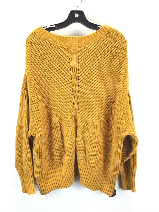 Sweater By Clothes Mentor In Yellow, Size: 1X