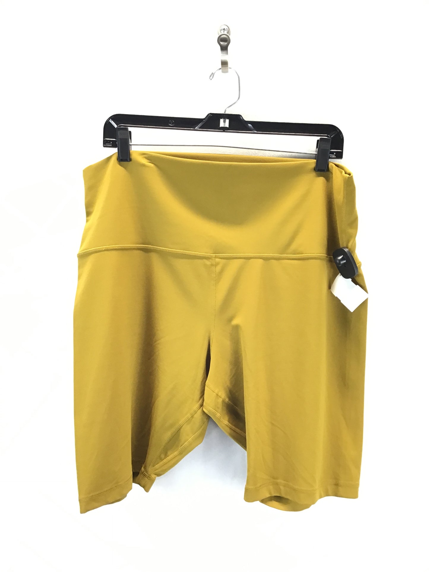 Athletic Shorts By Lululemon In Yellow, Size: 20