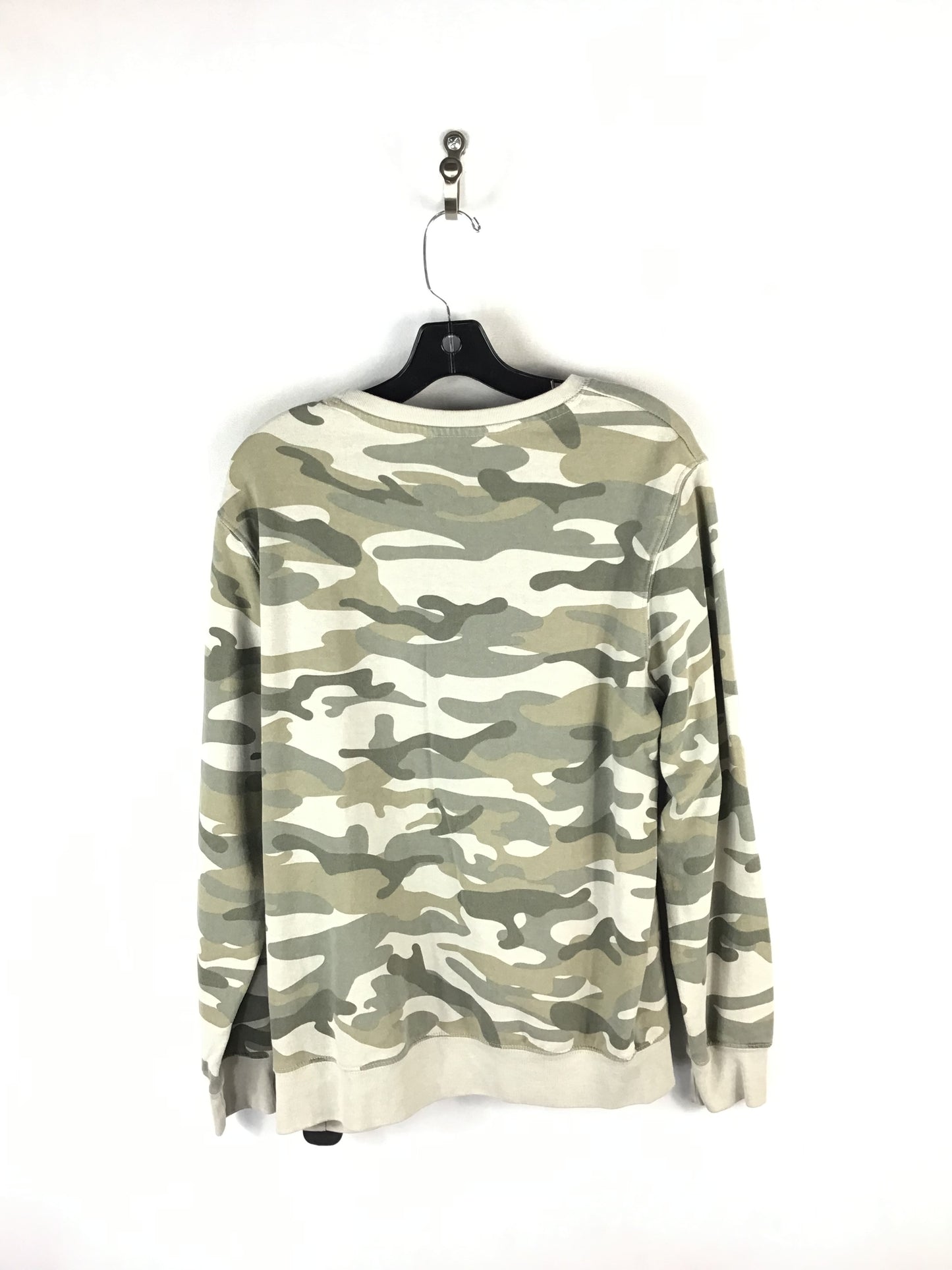 Athletic Sweatshirt Crewneck By Home Free In Camoflauge, Size: L