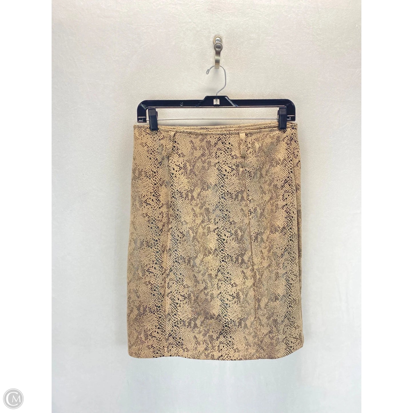 Skirt Mini & Short By Haute Monde In Snakeskin Print, Size: M
