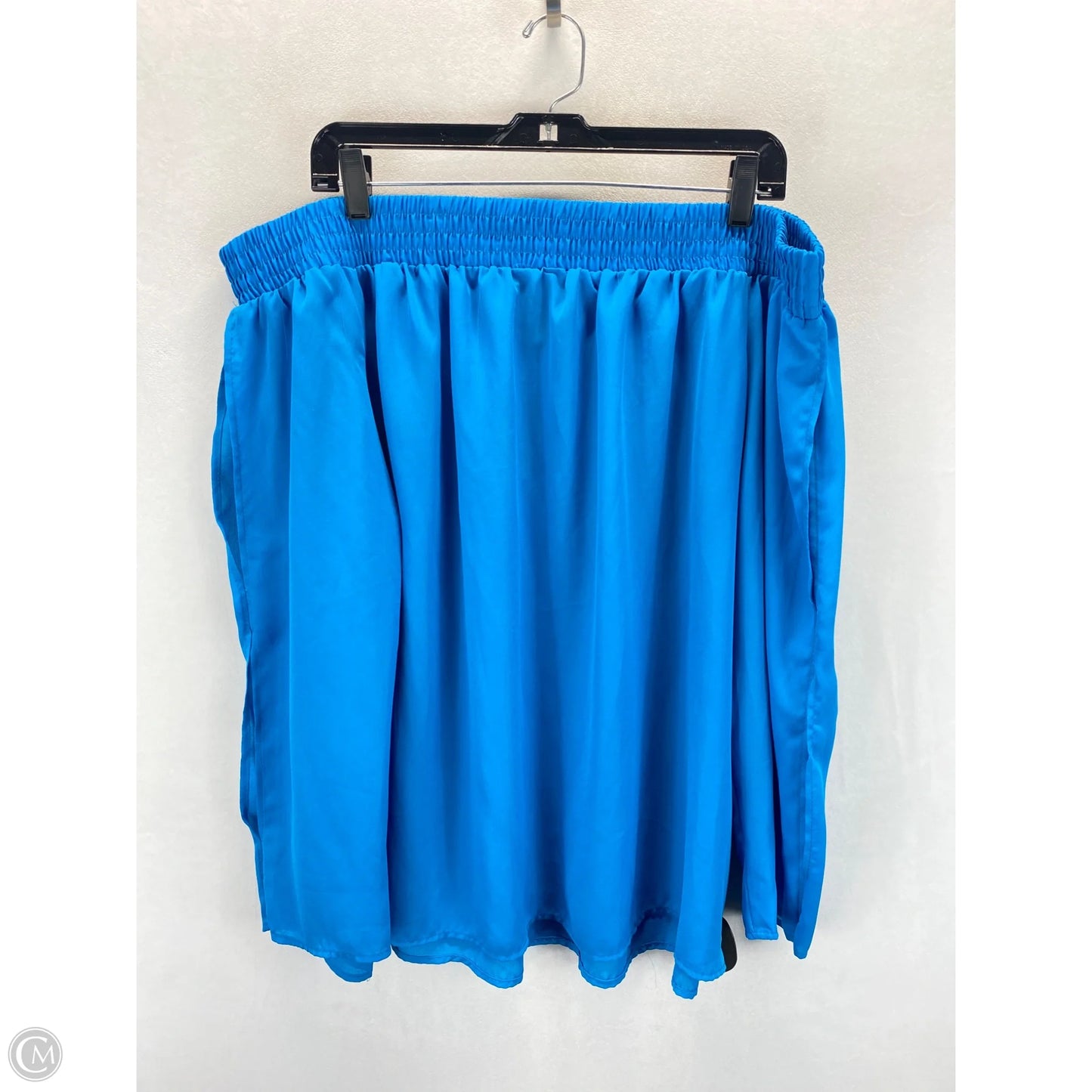 Blouse Long Sleeve By Ashley Stewart In Sea Blue, Size: 18