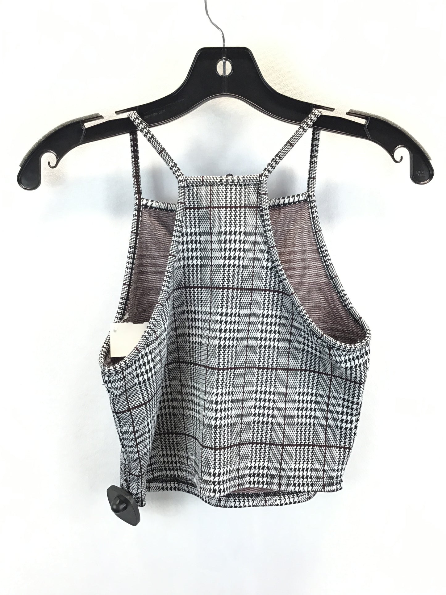 Top Sleeveless By H&m In Black & White, Size: S