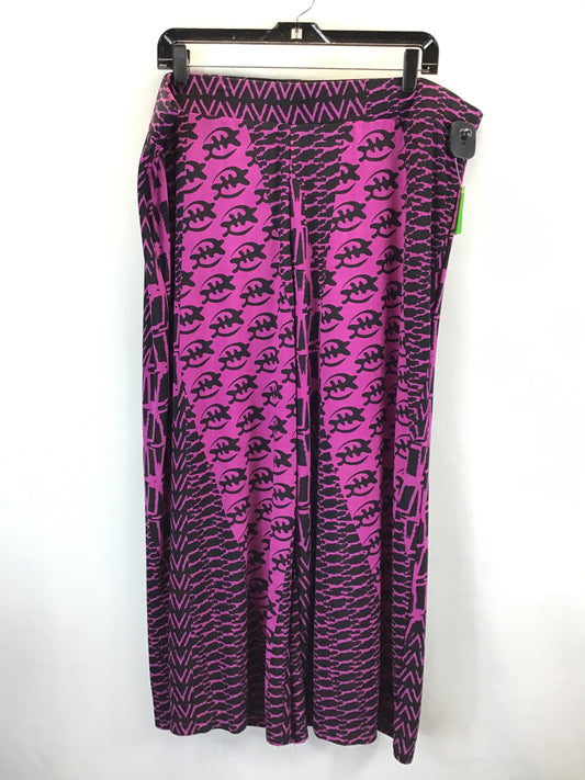 Pants Lounge By Clothes Mentor In Black & Pink, Size: Xxl