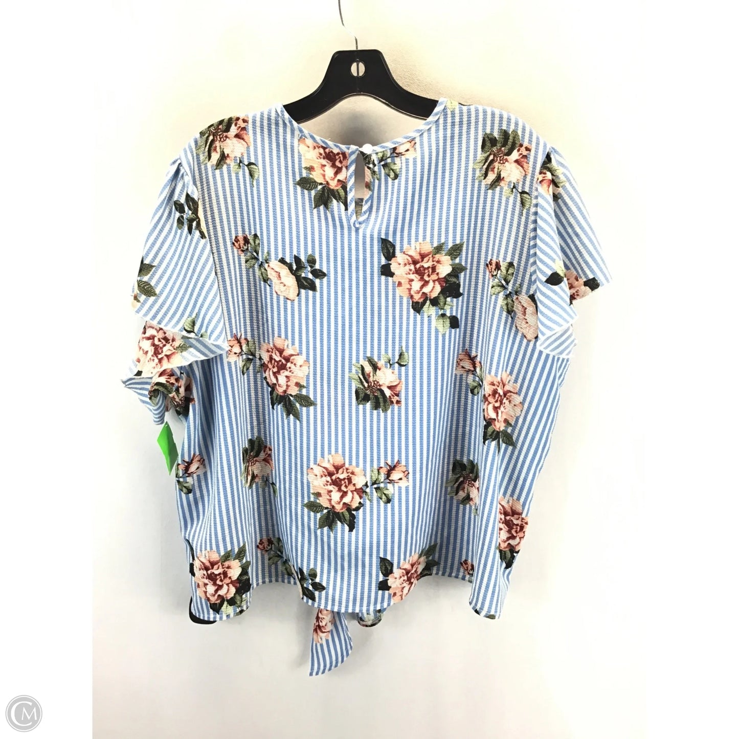 Top Short Sleeve By Clothes Mentor In Floral Print, Size: 2x