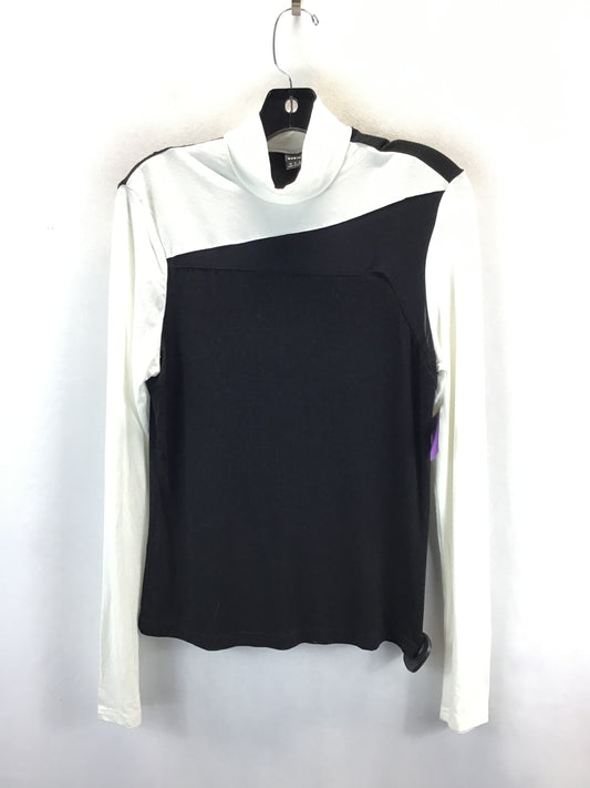 Top Long Sleeve By Shein In Black & White, Size: Xl