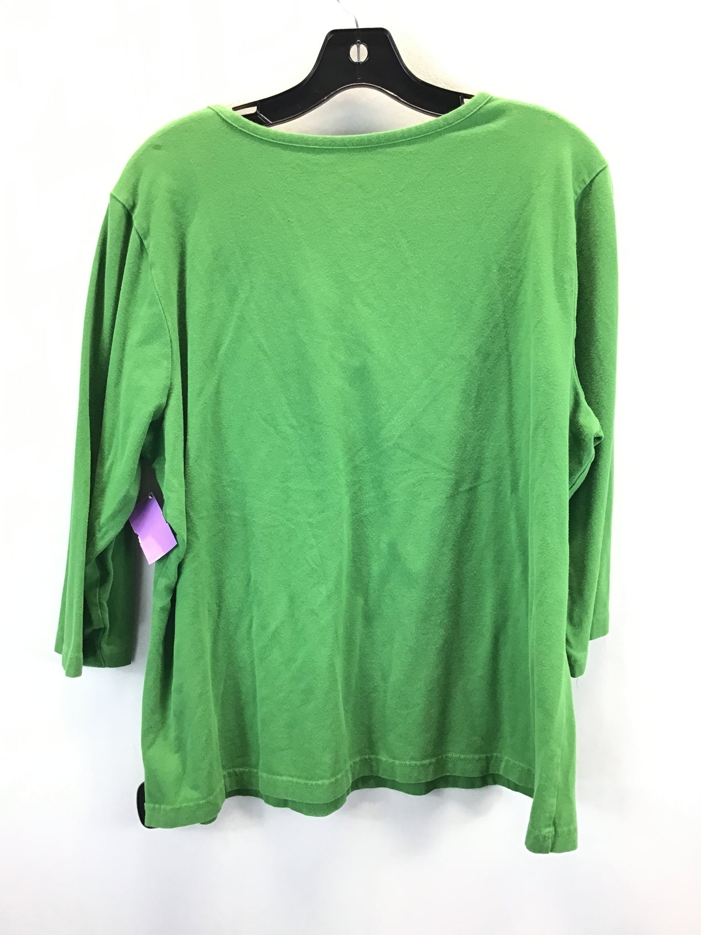 Top 3/4 Sleeve By Clothes Mentor In Green, Size: Xl