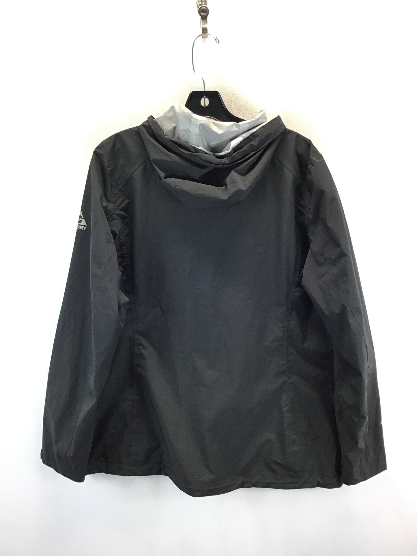 Jacket Windbreaker By Clothes Mentor In Black, Size: L