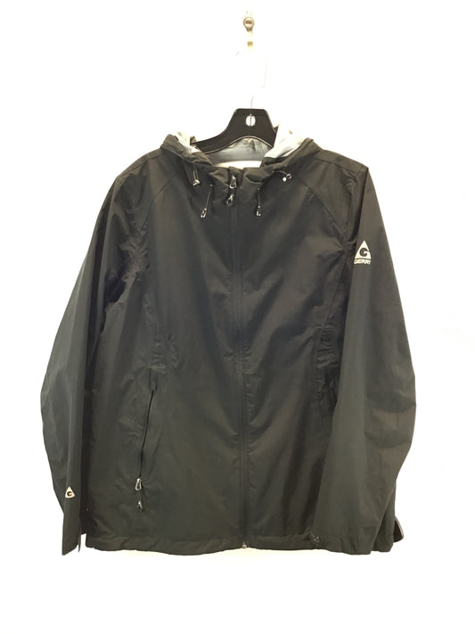 Jacket Windbreaker By Clothes Mentor In Black, Size: L