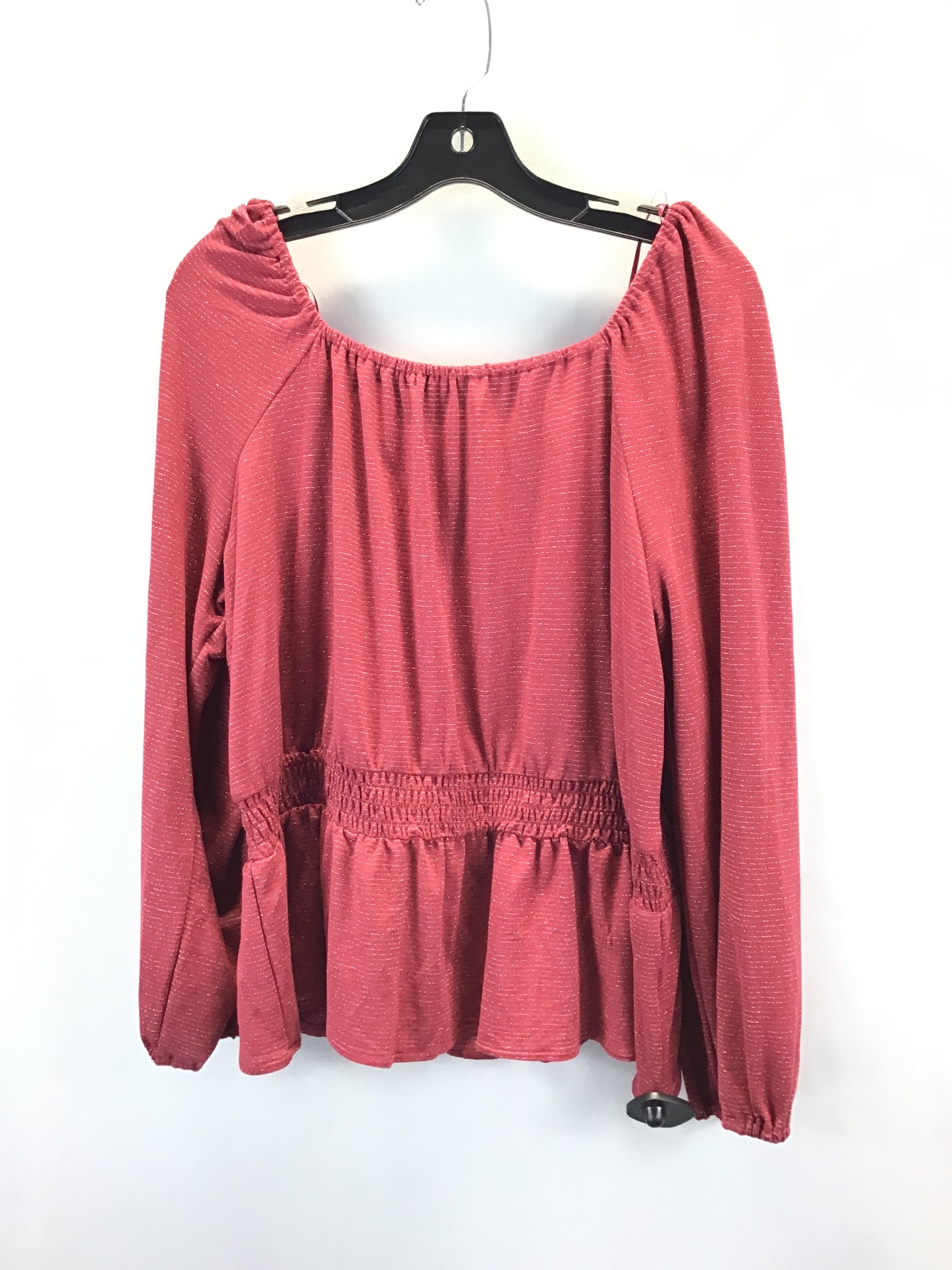 Top 3/4 Sleeve By Clothes Mentor In Red, Size: Xxl