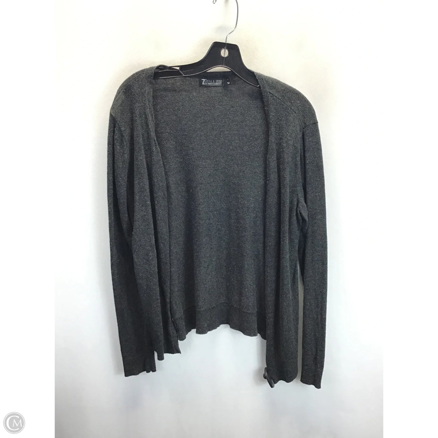 Sweater Cardigan By New York And Co In Grey, Size: L