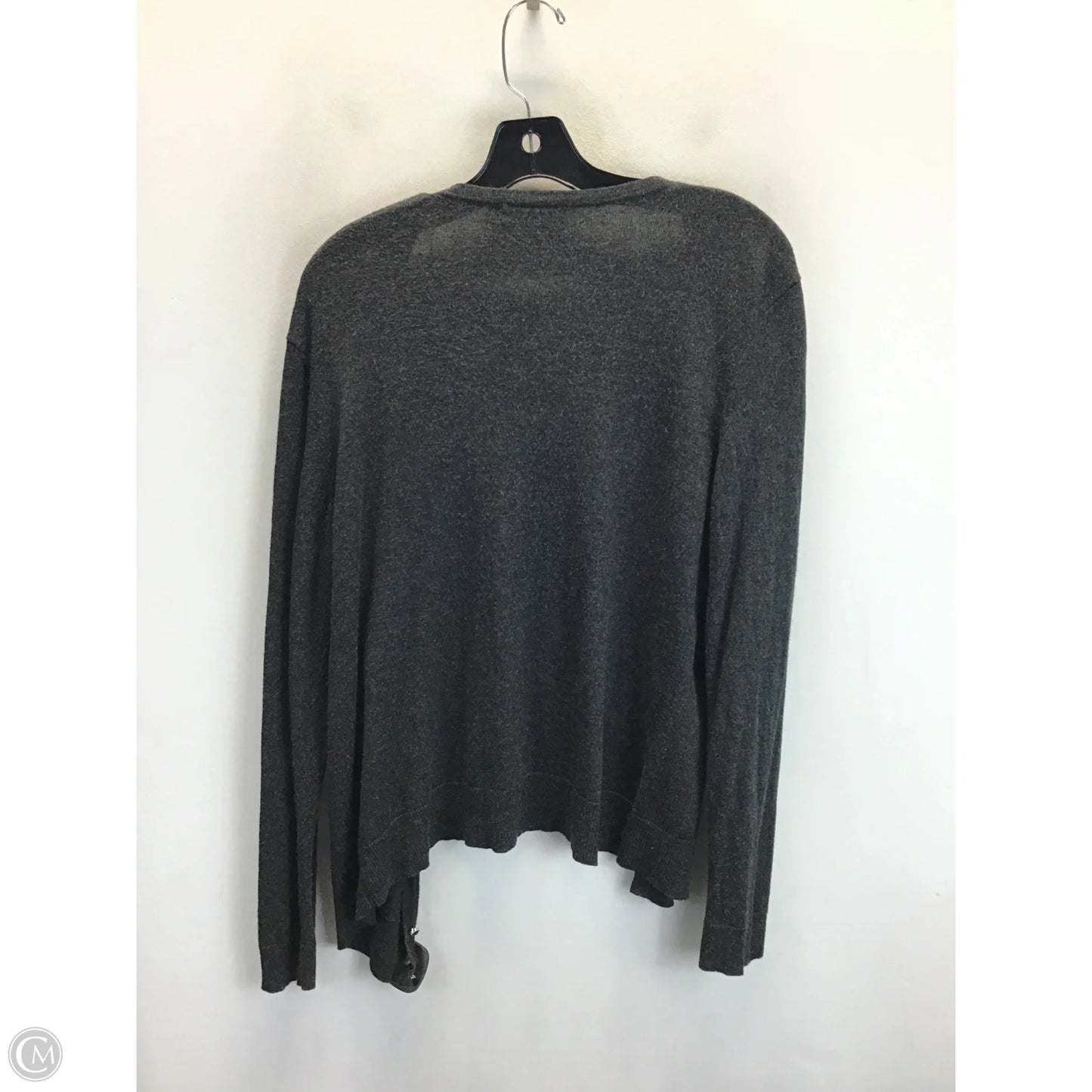 Sweater Cardigan By New York And Co In Grey, Size: L