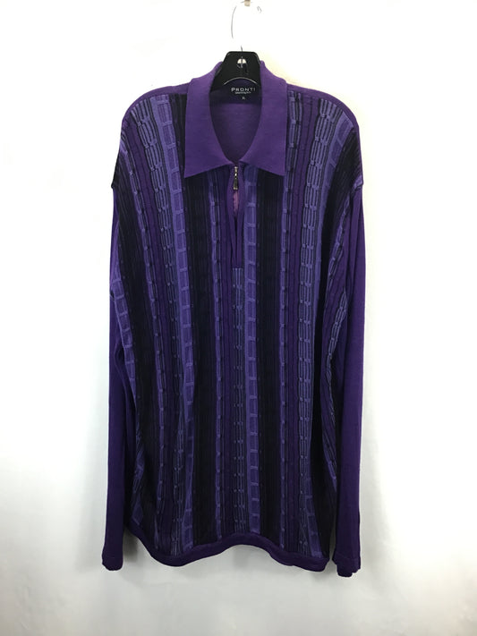 Sweater By Clothes Mentor In Purple, Size: Xl