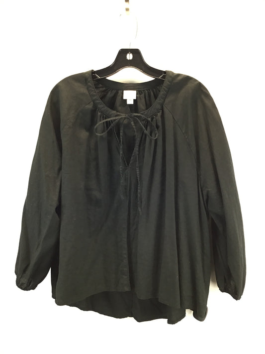 Top Long Sleeve By A New Day In Black, Size: Xl