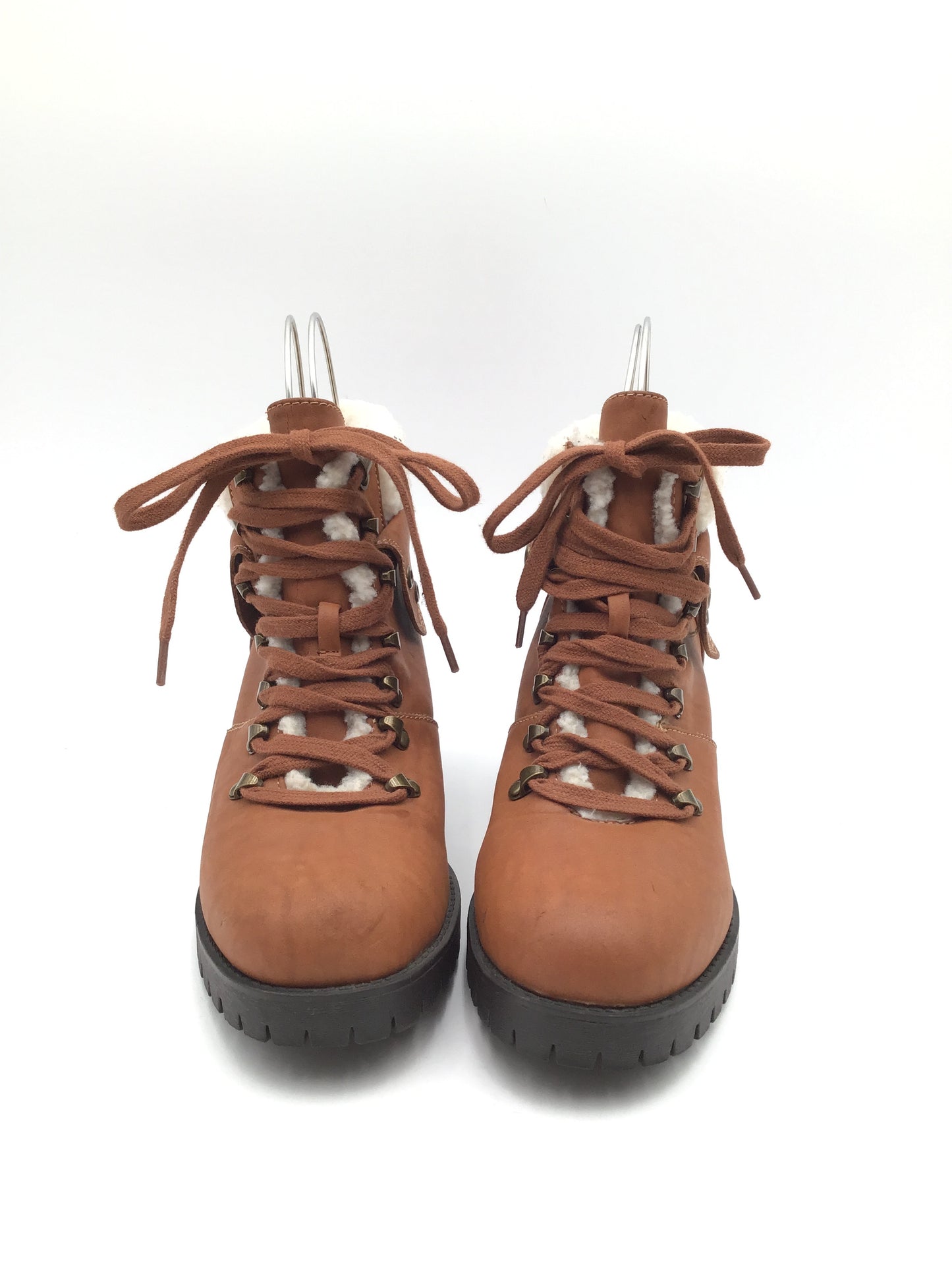 Boots Combat By Mia In Brown & Cream, Size: 9.5