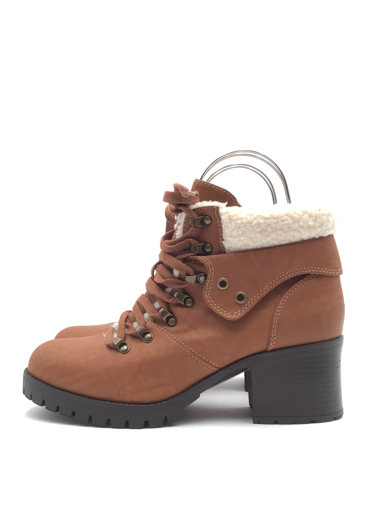 Boots Combat By Mia In Brown & Cream, Size: 9.5