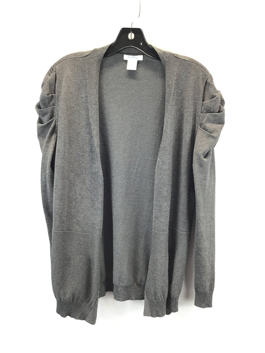 Cardigan By Clothes Mentor In Grey, Size: L