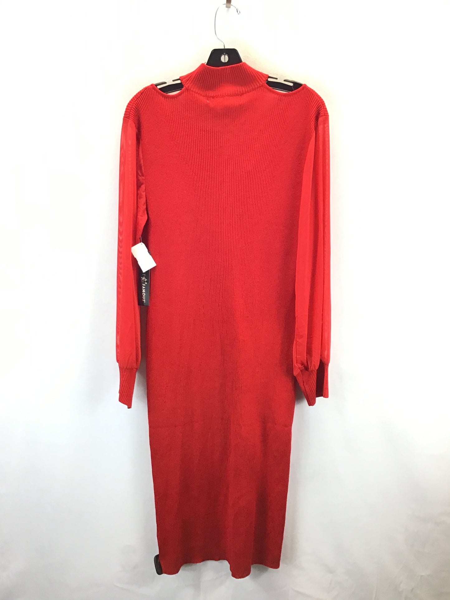 Dress Party Midi By Almost Famous In Red, Size: 3x