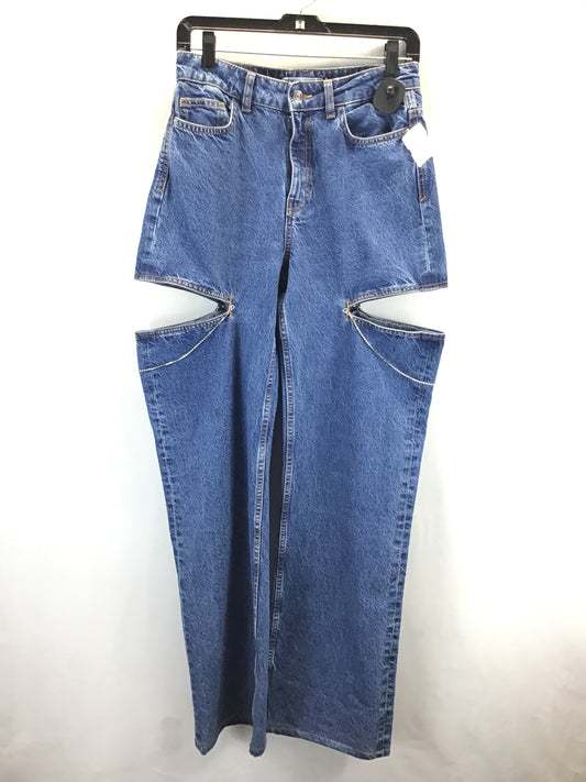 Jeans Boot Cut By Zara In Blue Denim, Size: 4