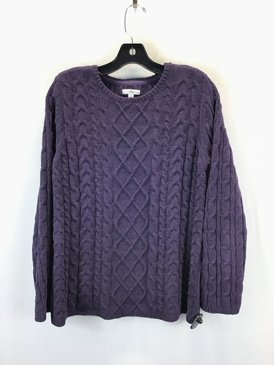 Sweater By Croft And Barrow In Purple, Size: M