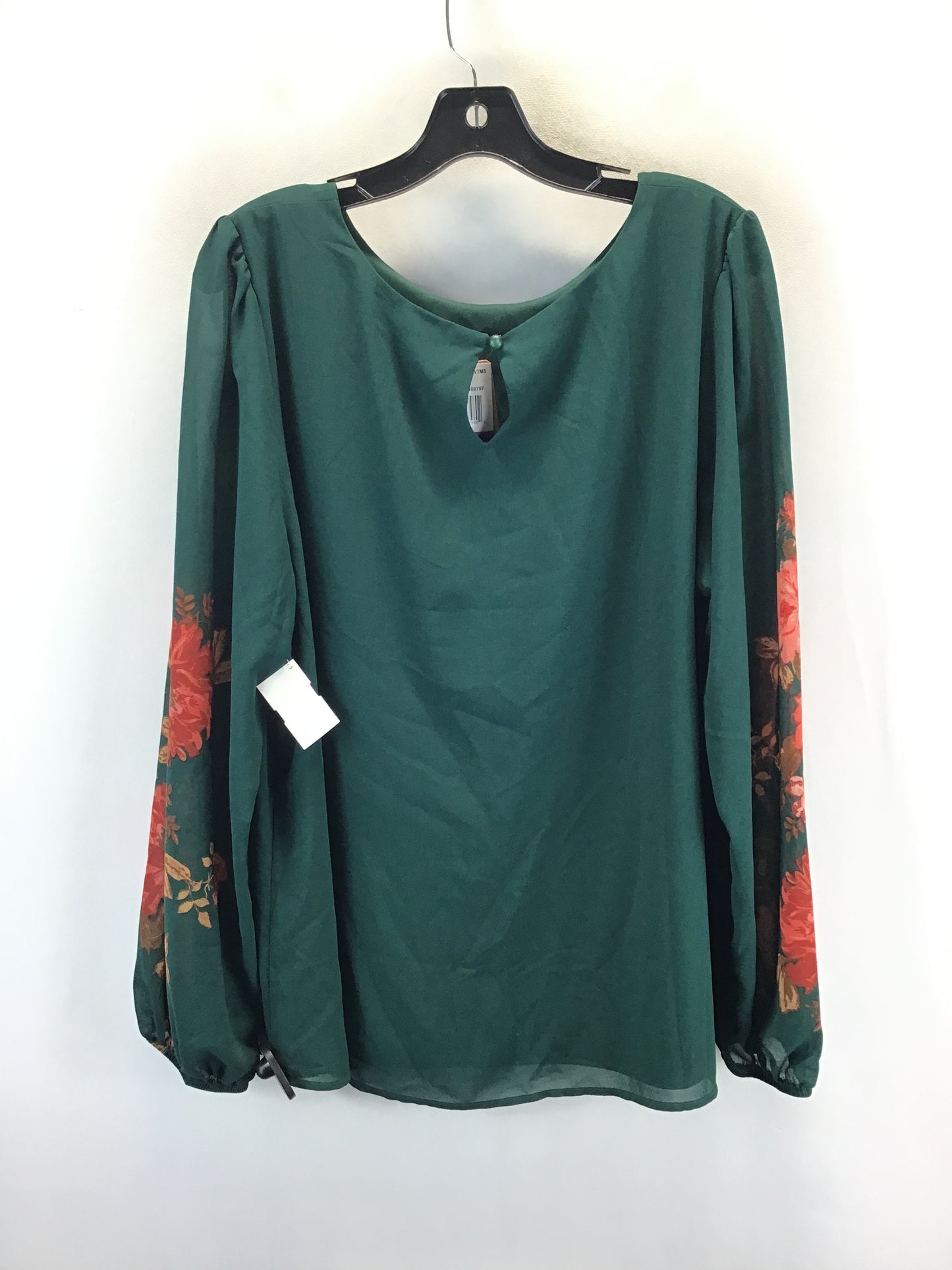 Top Long Sleeve By Clothes Mentor In Green & Red, Size: Xxl