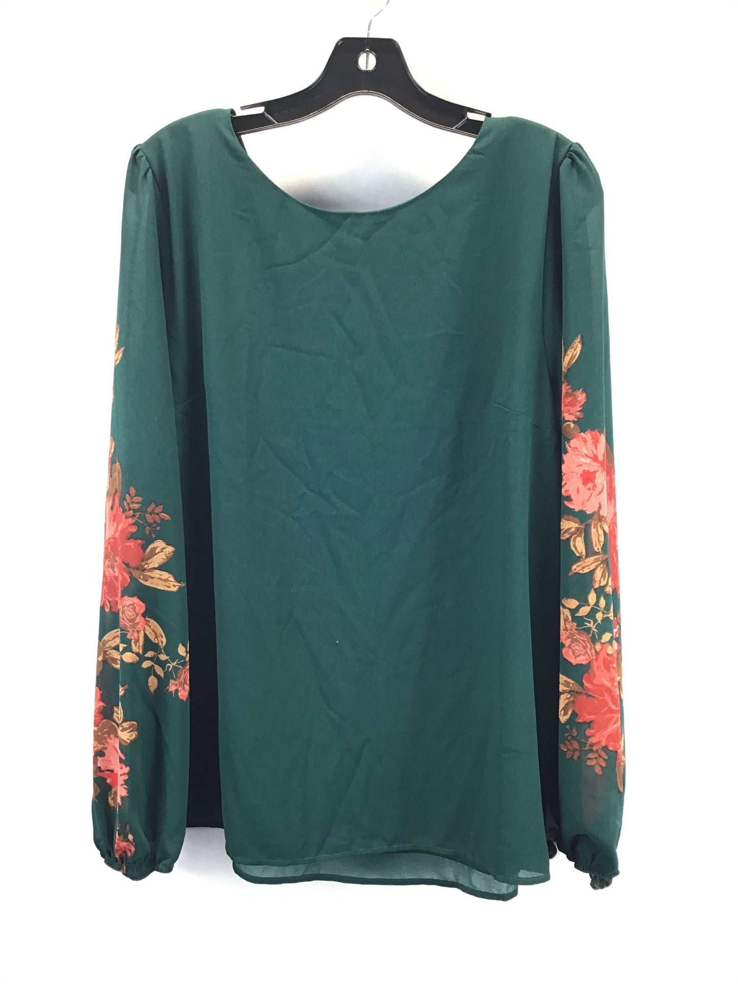 Top Long Sleeve By Clothes Mentor In Green & Red, Size: Xxl