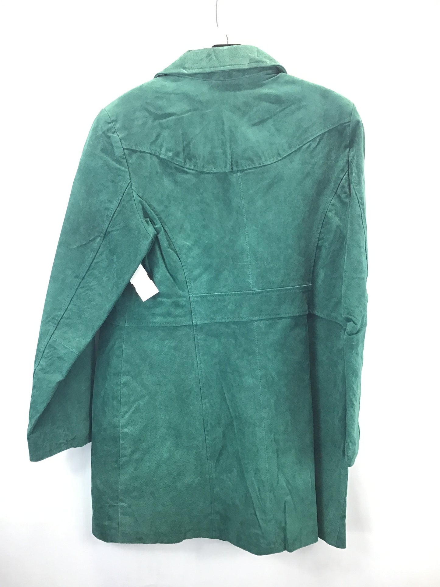 Jacket Leather By Clothes Mentor In Green, Size: M