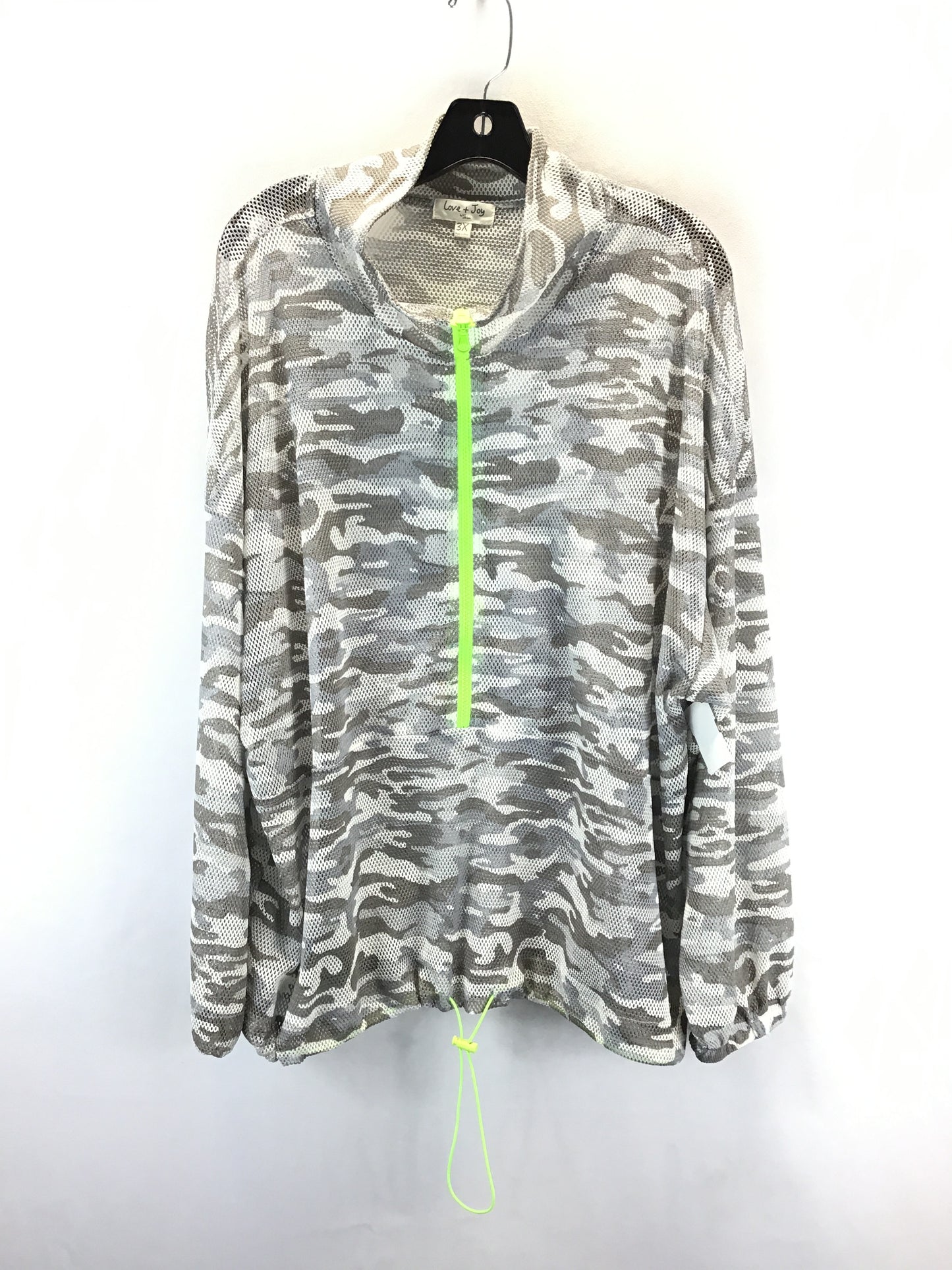 Athletic Jacket By Clothes Mentor In Camouflage Print, Size: 3x