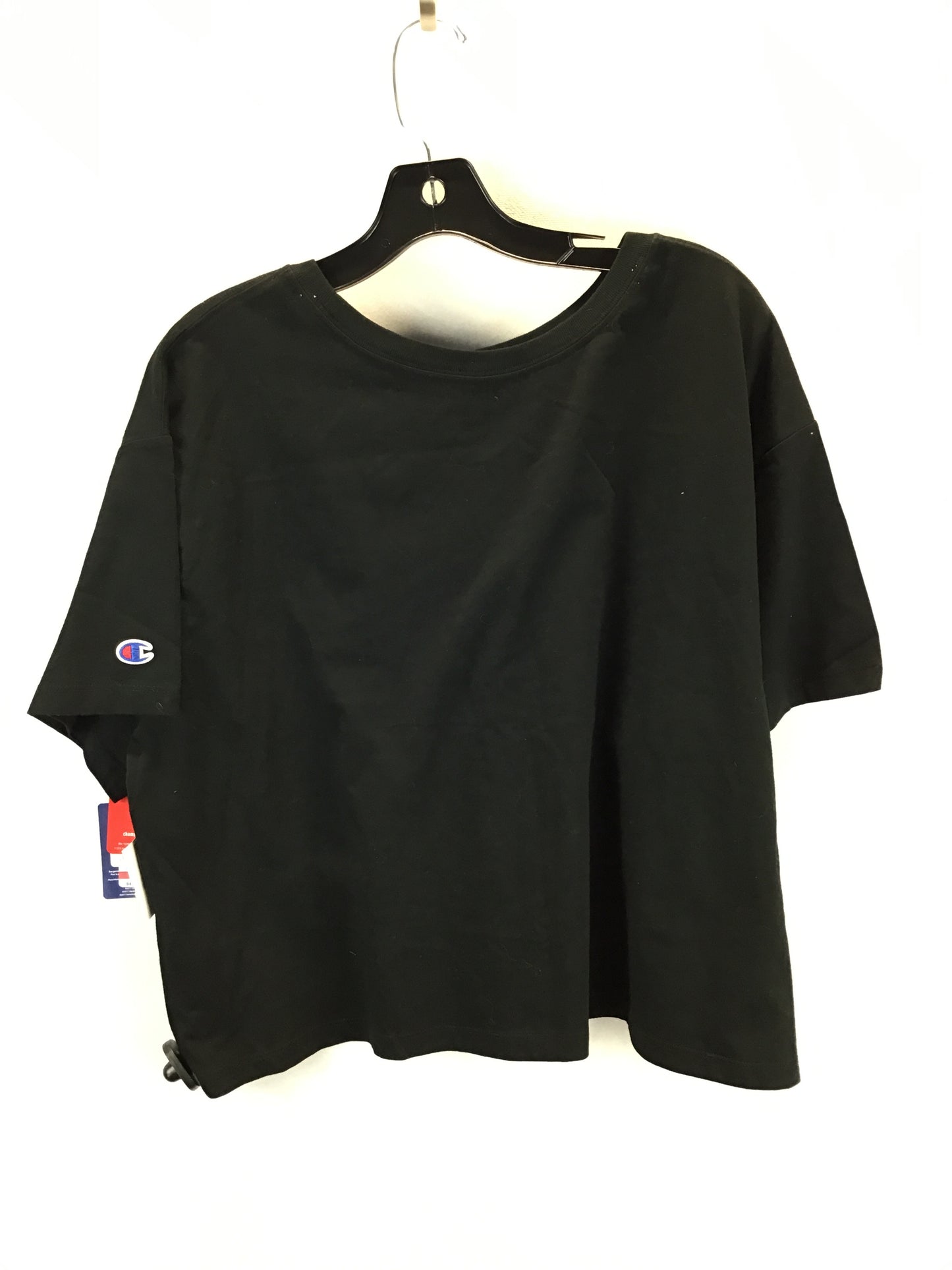 Athletic Top Short Sleeve By Champion In Black, Size: 2x