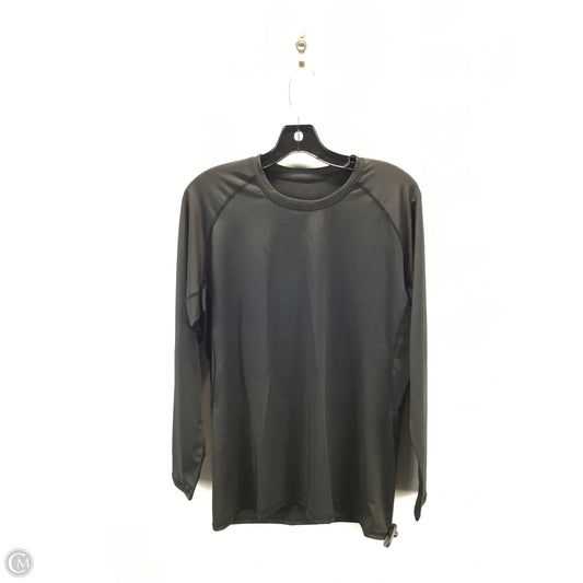 Athletic Top Long Sleeve Crewneck By Clothes Mentor In Black, Size: Xxl