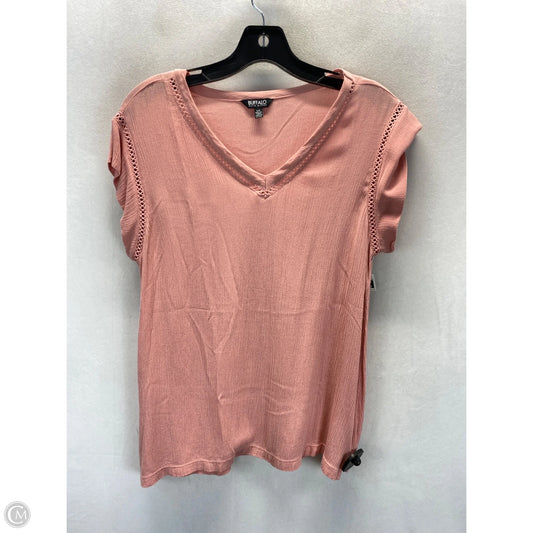 Top Short Sleeve By Buffalo David Bitton In Pink, Size: Sp