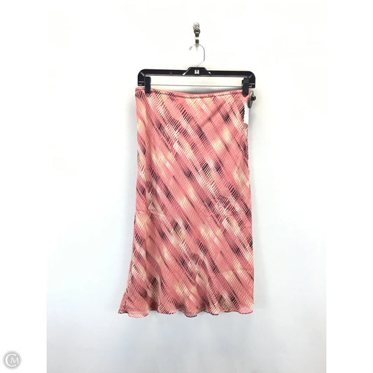 Skirt Midi By Clothes Mentor In Pink & Tan, Size: Mp