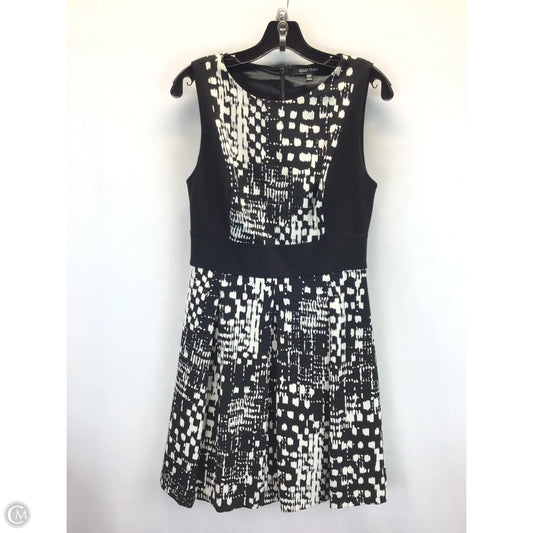 Dress Casual Midi By Ellen Tracy In Black & Cream, Size: 10p