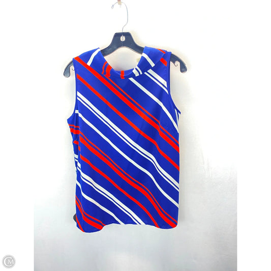 Top Sleeveless By Faith And Joy In Blue & Orange, Size: S