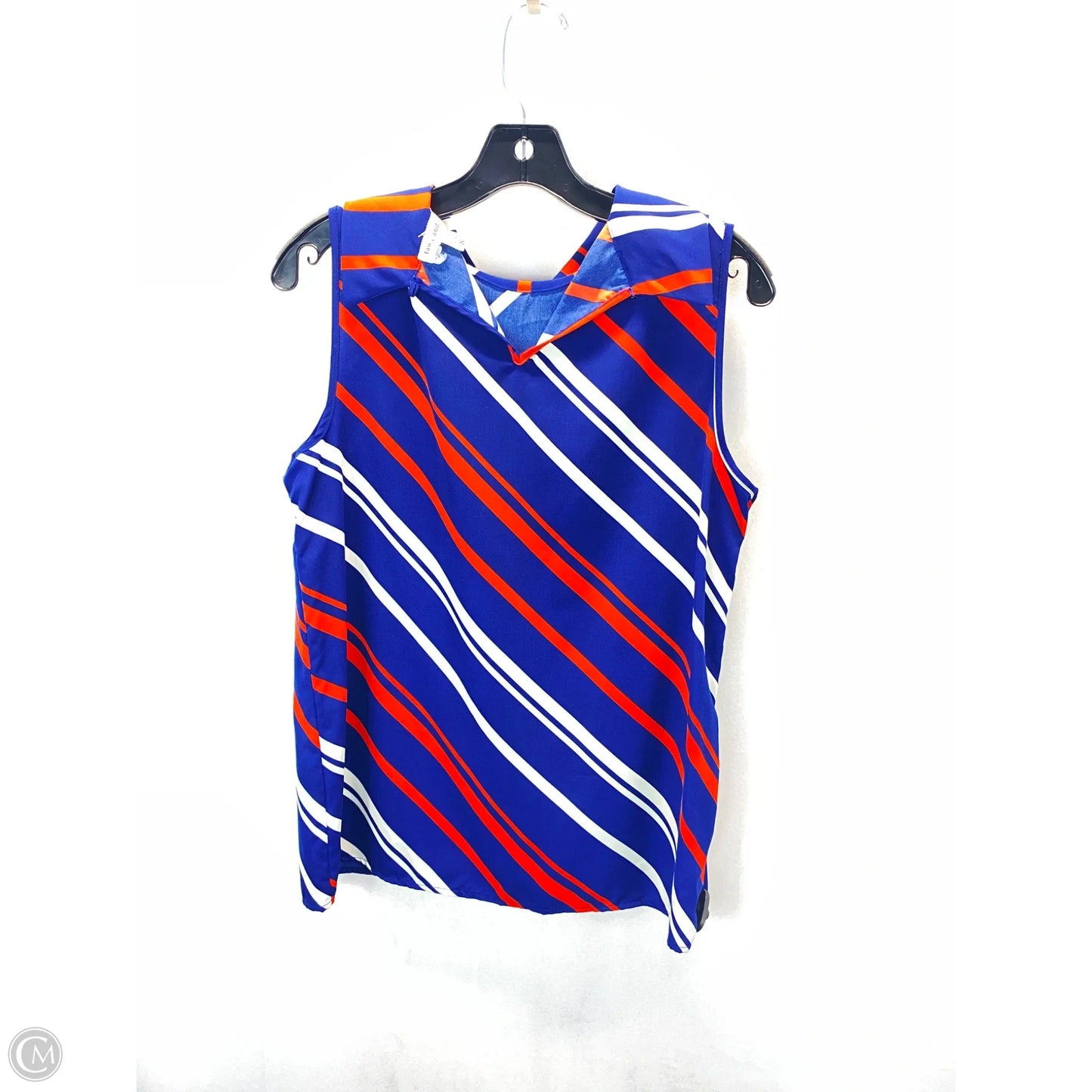 Top Sleeveless By Faith And Joy In Blue & Orange, Size: S