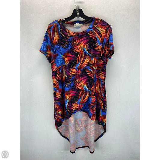 Tunic Short Sleeve By Eye Candy In Multi-colored, Size: 1x