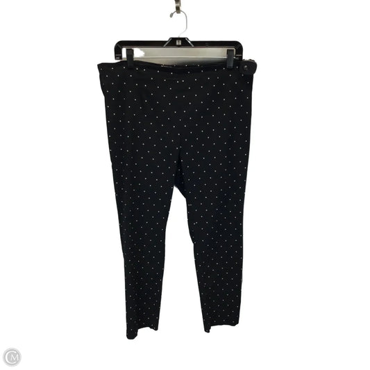 Pants Cropped By A New Day In Black & White, Size: 16