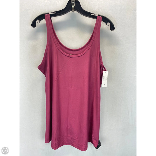 Tank Top By No Boundaries In Maroon, Size: Xxl