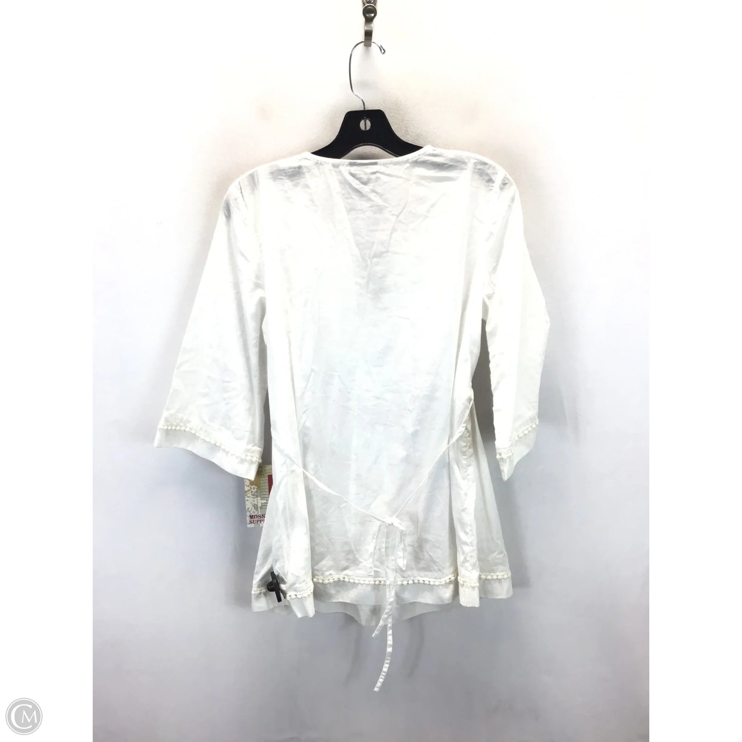 Top 3/4 Sleeve By Mossimo In White, Size: S
