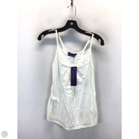 Top Sleeveless By Clothes Mentor In Cream, Size: M