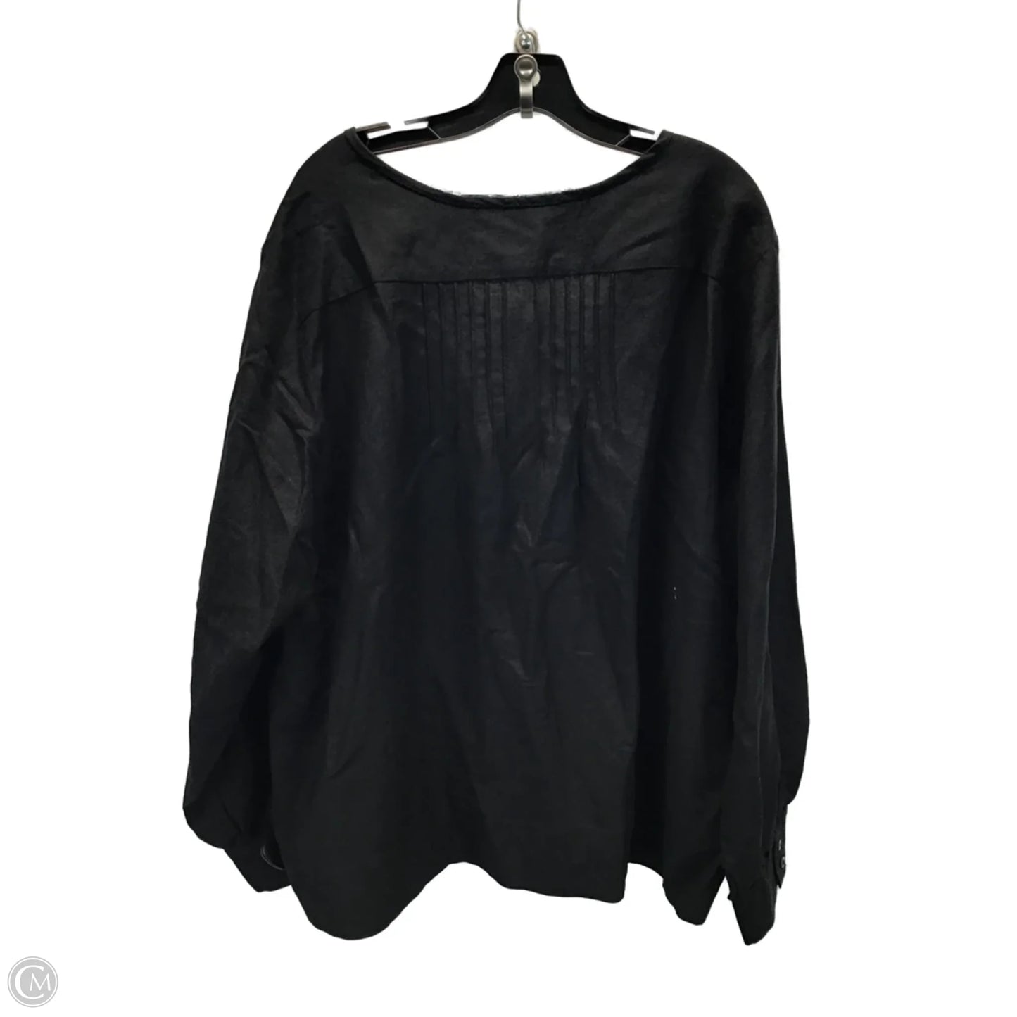 Top Long Sleeve By Ashley Stewart In Black, Size: 26