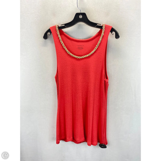 Tank Top By Charter Club In Peach, Size: Xl