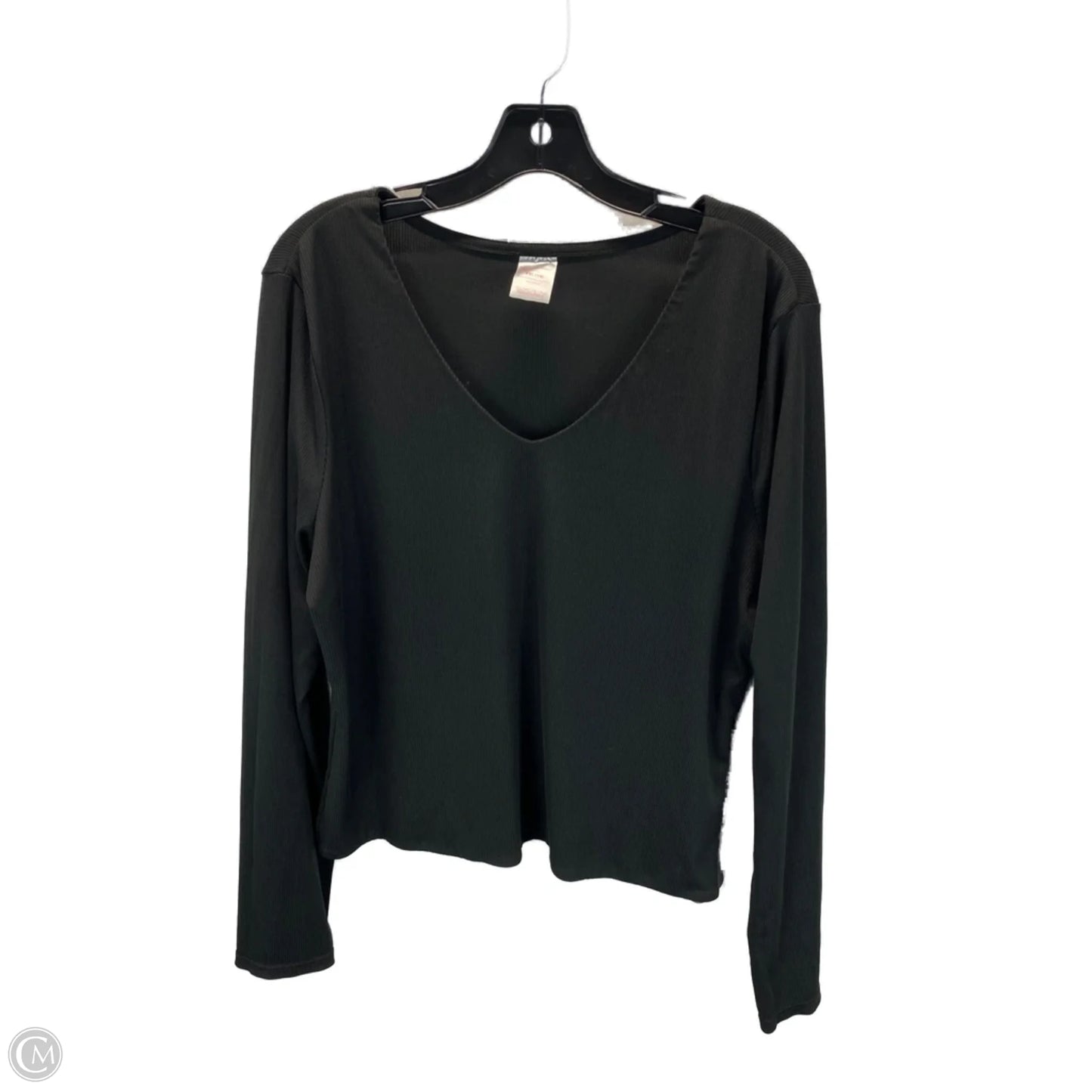 Top Long Sleeve By Clothes Mentor In Black, Size: Xxl