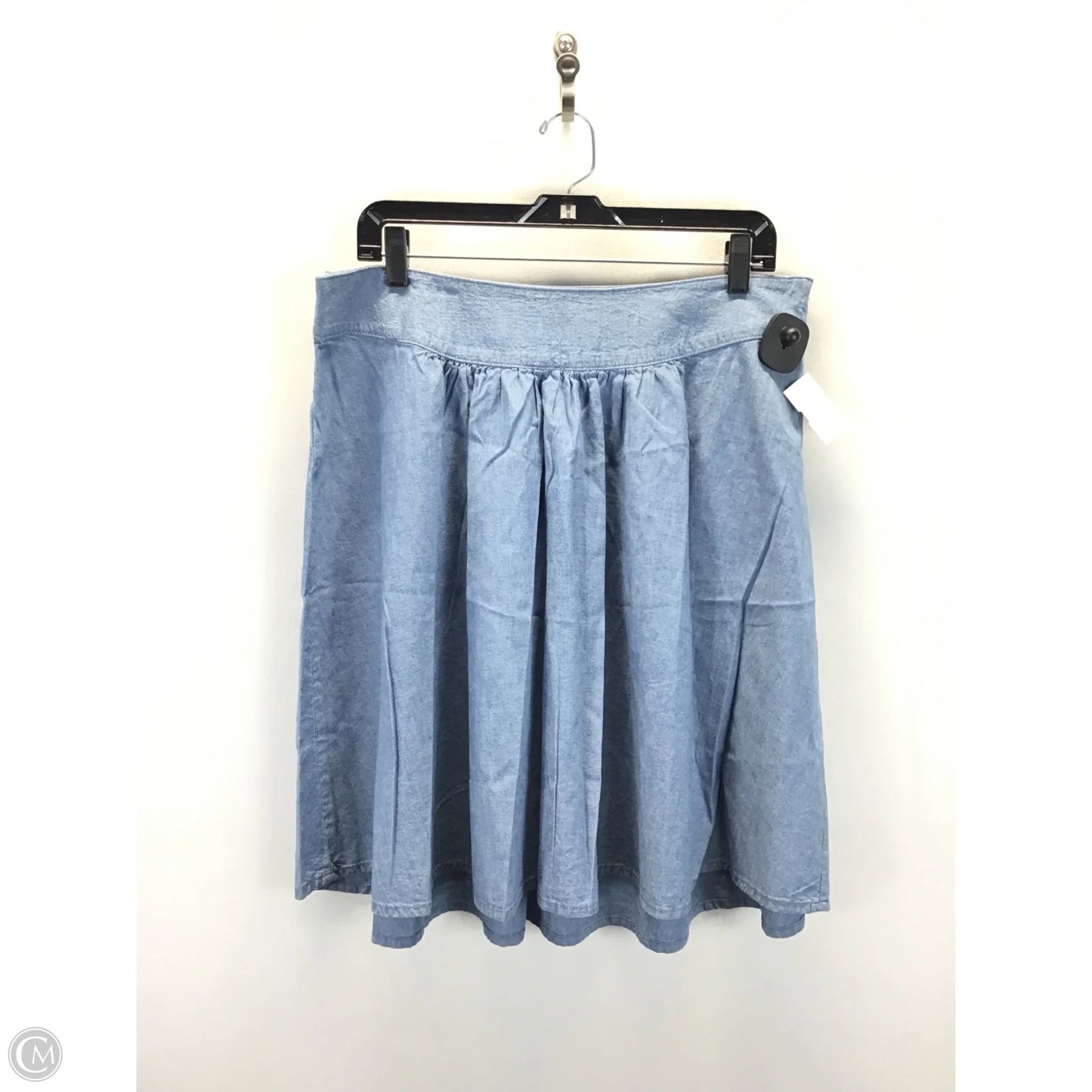 Skirt Midi By Clothes Mentor In Blue Denim, Size: 14