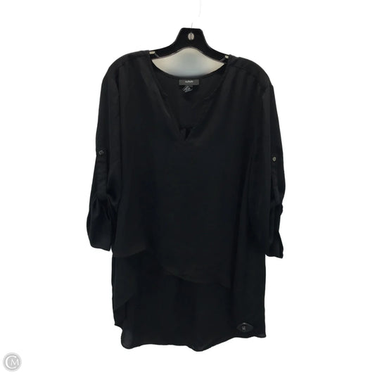Top 3/4 Sleeve By Alfani In Black, Size: 18